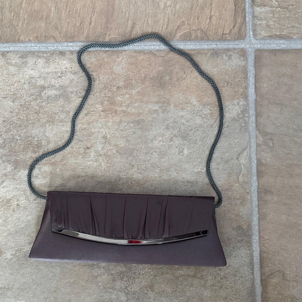 Elegant Dark Grey Jessica McClintock Clutch Bag